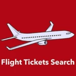 flight tickets search android application logo